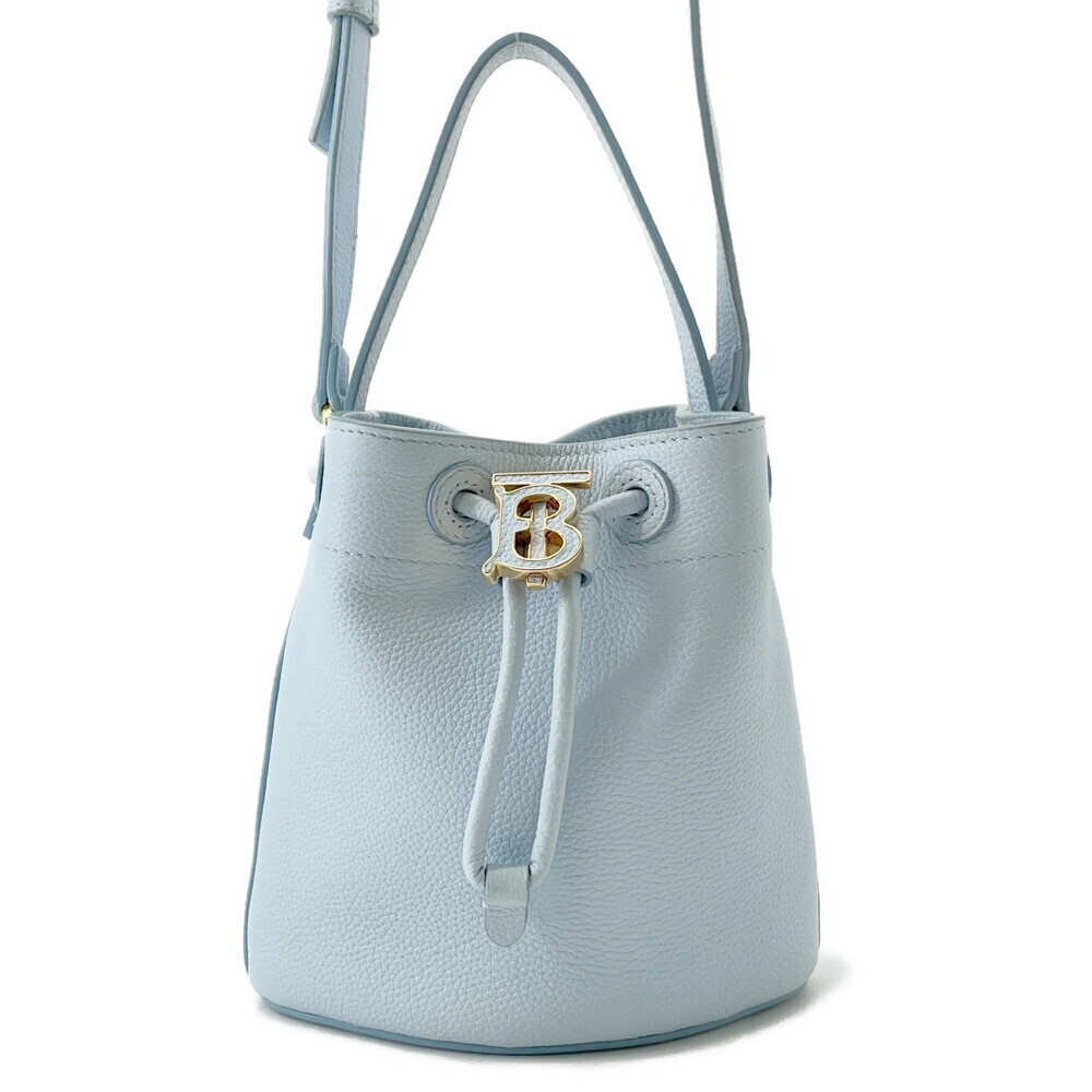 Burberry handbag TB Bucket drawstring leather bag